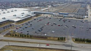 Aerial view of an engine plant in Flat Rock, Michigan