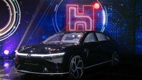 Foxconn Model E electric sedan. This car was revealed by Foxconn recently as a concept. Some are speculating that this could be the rumored Apple Car