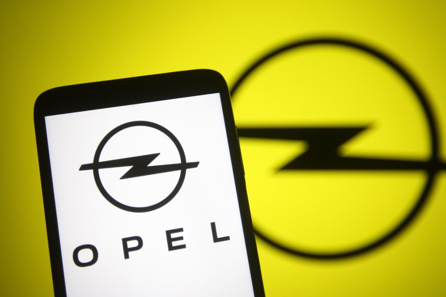 The Opel logo, owned by Stellantis