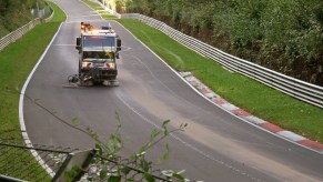 Nürburgring accident cleanup