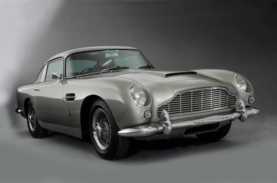 This is a photo of a 1964 Aston Martin DB5. The same car was featured in Comedians in Cars Getting Coffee's Seinfeld reunion with Julia Louis-Dreyfus. |National Motor Museum/Heritage Images/Getty Images