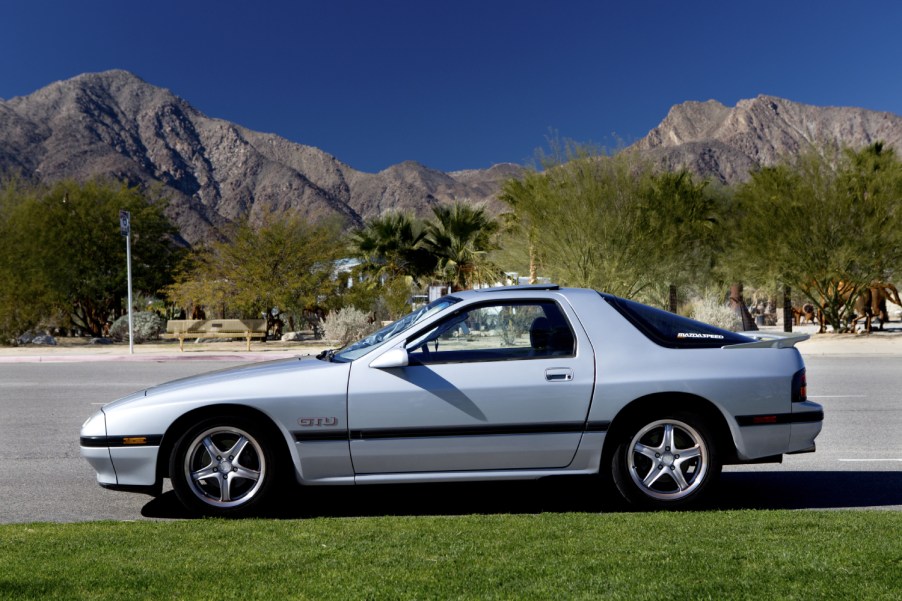 A vintage Mazda RX-7 is the ideal car these days