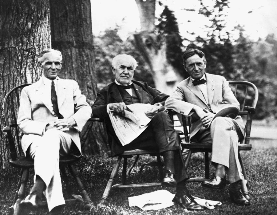 Henry Ford, Thomas Edison, and Harvey Firestone