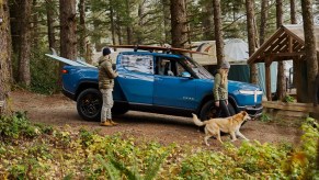 This is a pre-production Rivian R1T electric truck. Customers with Rivian preorders are asking when the Rivian release date will be. Others ask about the Rivian price and latest Rivian news. | Rivian