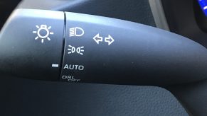 The auto headlight setting shown on a 2022 Toyota Corolla stalk