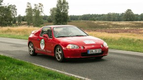 Honda Civic Del Sol driving in Hamburg