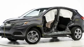 The 2021 Honda HR-V in a crash test