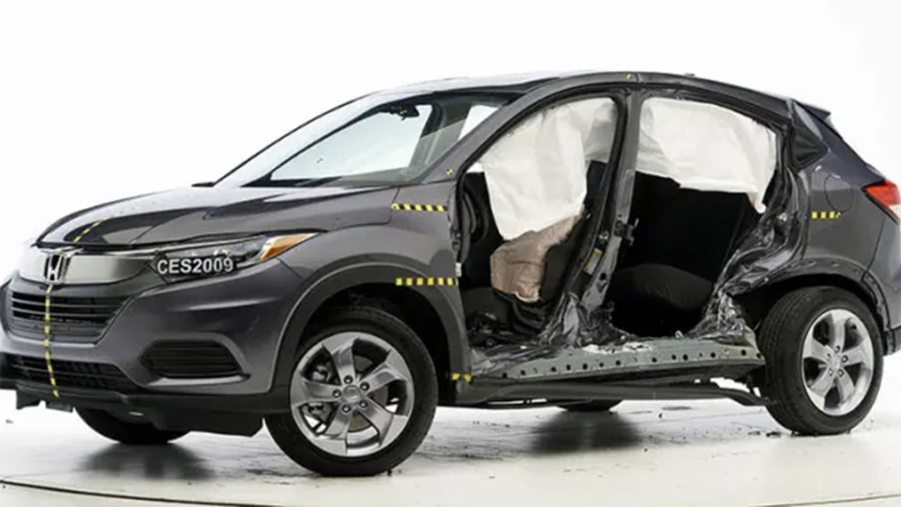 The 2021 Honda HR-V in a crash test