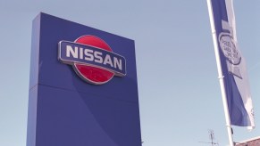 Nissan building logo in Germany