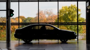 Volkswagen Phaeton on display in the Dresden factory