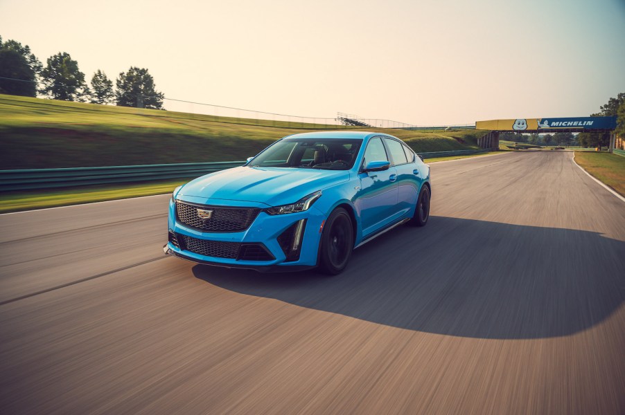 Cadillac CT5-V Blackwing driving on track