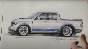 2022 Ford Maverick Shelby drawing