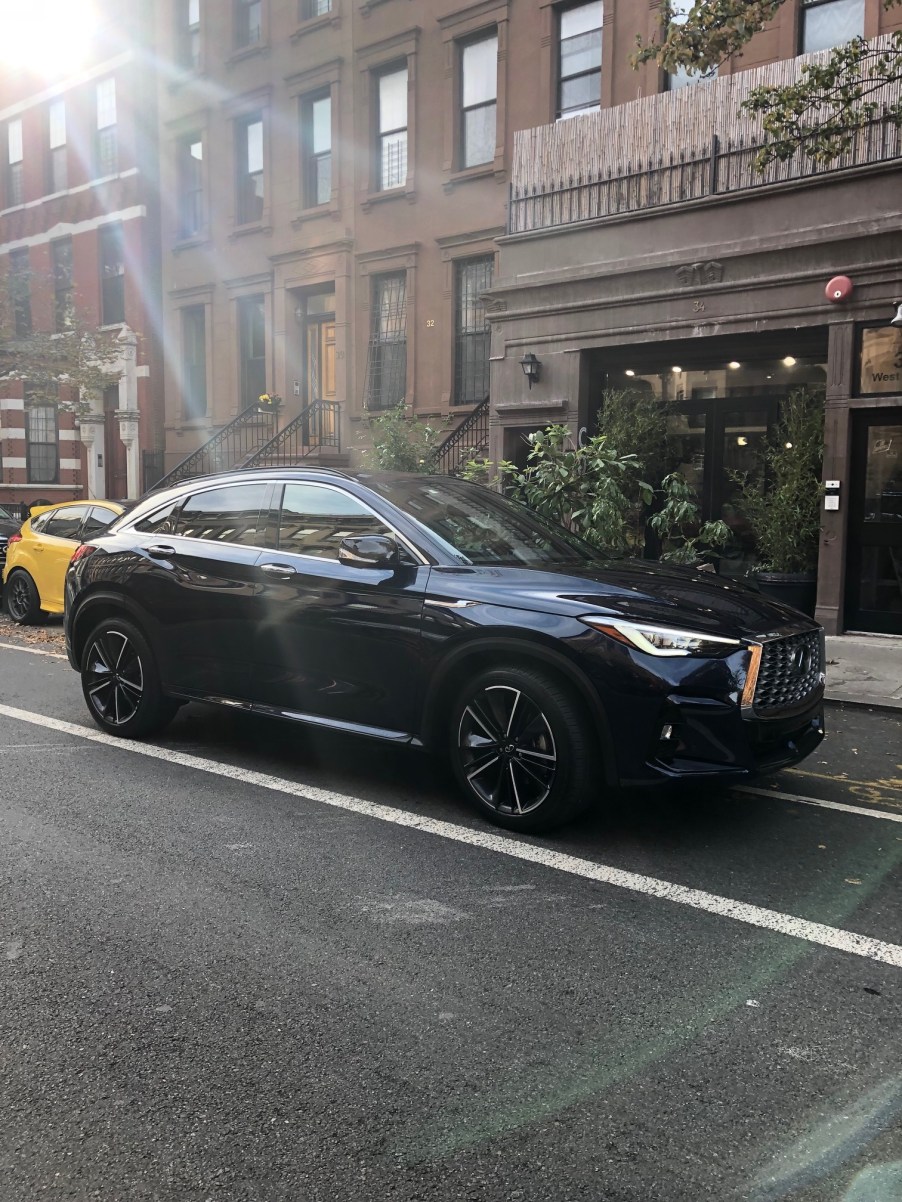 New Infiniti QX55 AWD in dark blue