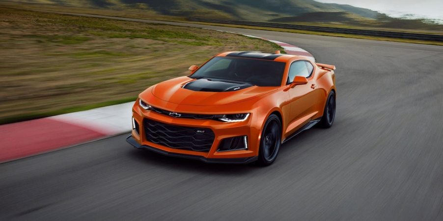 2022 Chevrolet Camaro driving on track