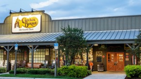 A Cracker Barrel location entrance