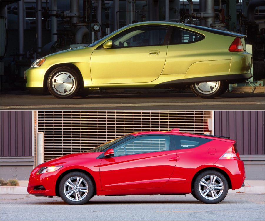 First Generation Honda Insight vs. Honda CR-Z