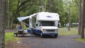 RV camping at RV park