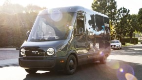 Amazon delivery van manufactured by Rivian. Amazon owns almost 150 million shares of Rivian stock