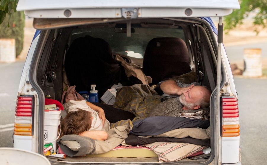 This is a couple living in their SUV full time | JOSH EDELSON/AFP via Getty Images