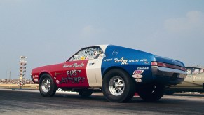 1969 AMC AMX Hurst Super Stock at NHRA drag race