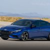 2021 Hyundai Elantra N Line shown in blue