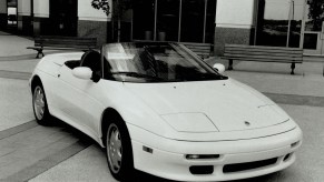 Lotus Elan parked outside