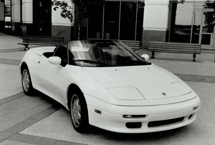 Lotus Elan parked outside