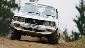 Mazda RX3 racing in New Zealand