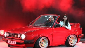 Volkswagen Golf Shorty on display in Essen