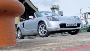 2000 Toyota MR2 parked at the docks