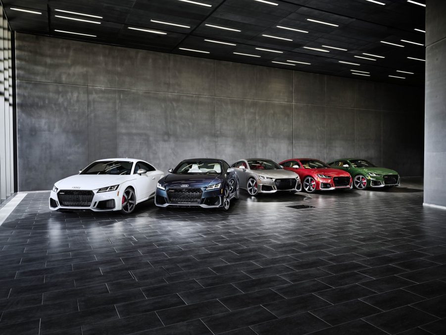 The full selection of 2022 Audi TT RS Heritage Editions