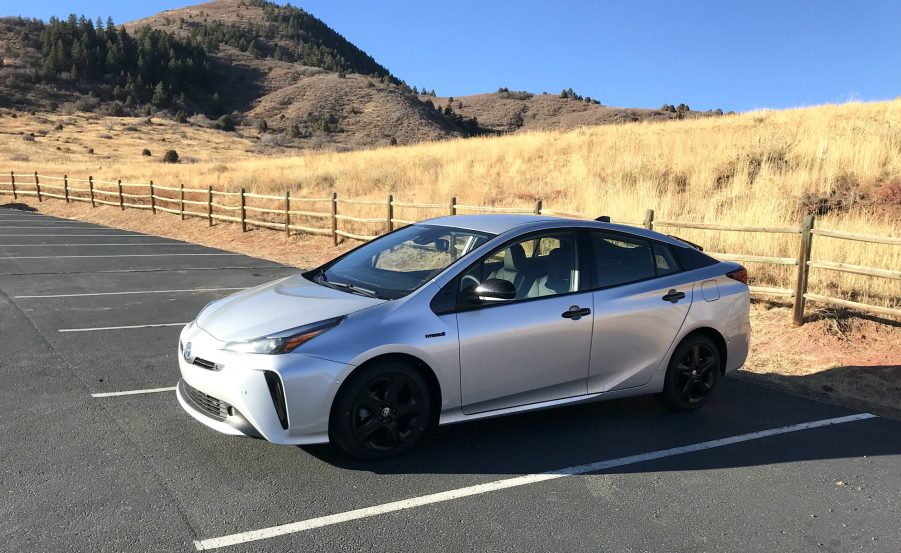 2022 Toyota Prius Nightshade Edition parking a spot