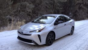 2022 Toyota Prius Nightshade Edition front corner shot