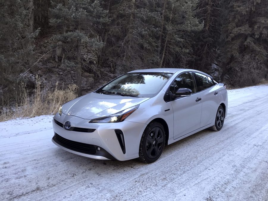 2022 Toyota Prius Nightshade Edition front corner shot