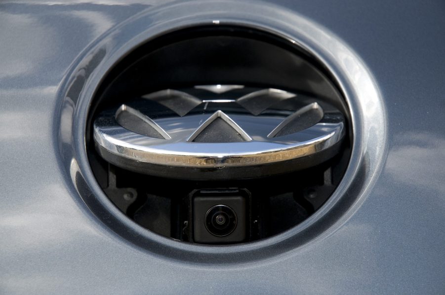 A backup camera in a new Volkswagen