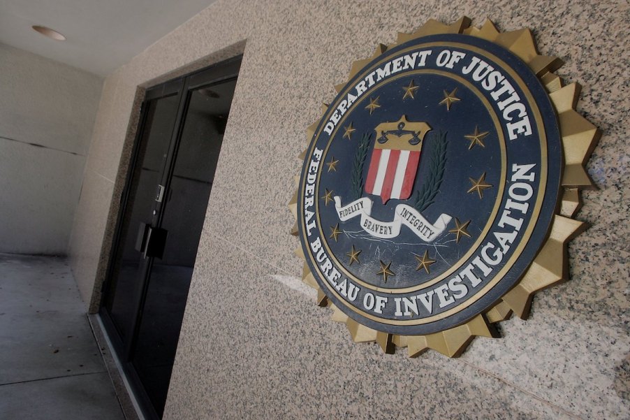 The FBI seal on a building