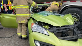 Genesis Coupe crash