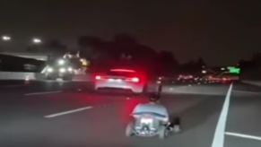 Go-Kart on LA Freeway