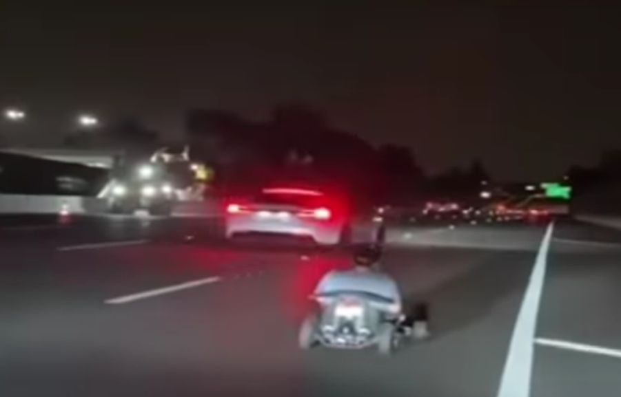 Go-Kart on LA Freeway