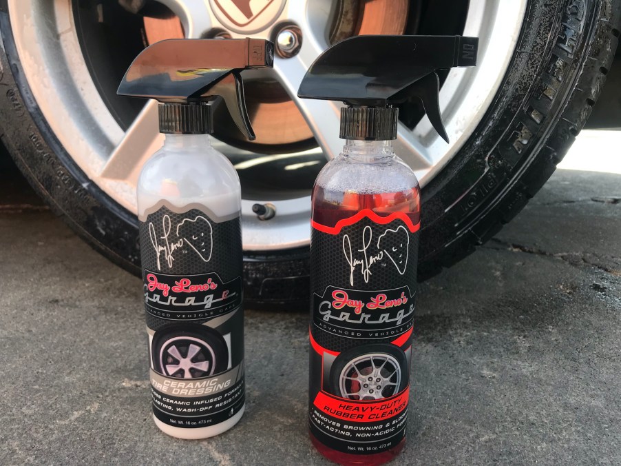 Jay Leno's garage ceramic tire dressing and cleaner