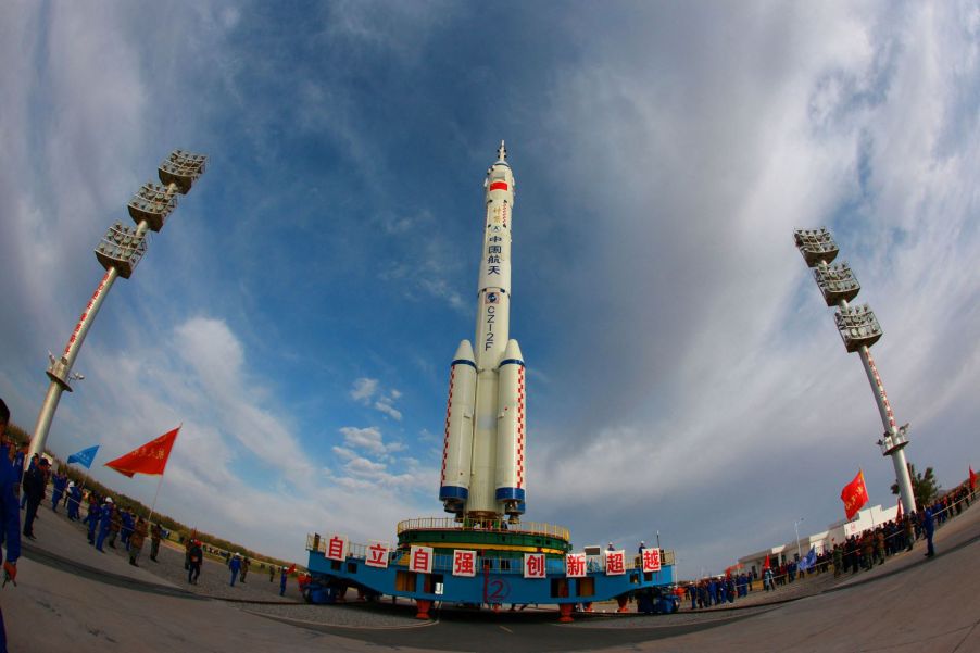 Long March-2F rocket, highlighting nuclear device that could enable China to beat the US at the space race to Mars