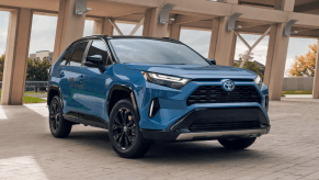 Blue 2022 Toyota RAV4