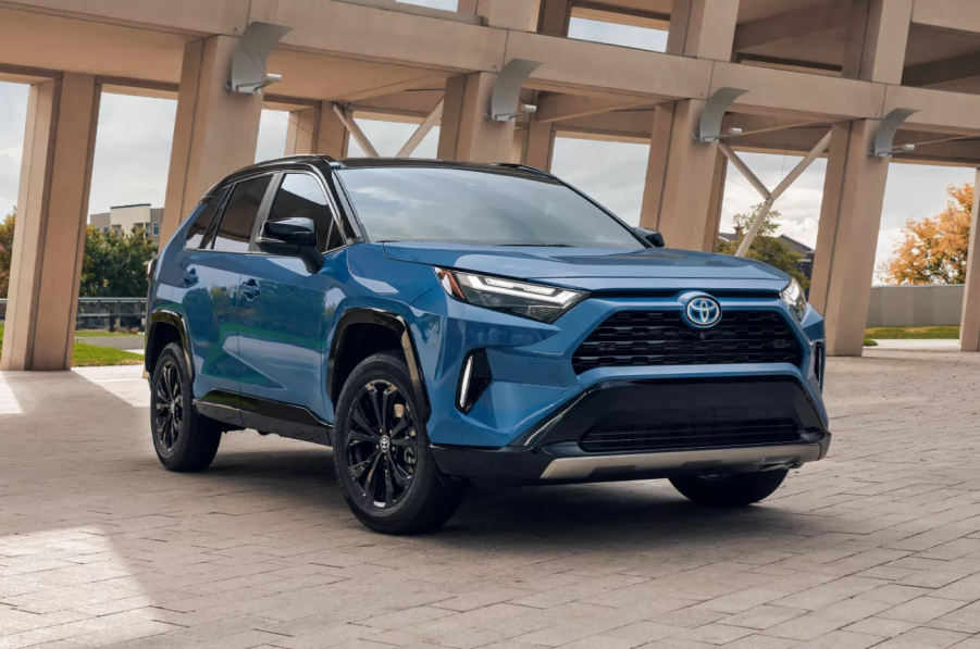 Blue 2022 Toyota RAV4