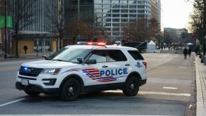 police car in pursuit. There's nothing like watching the instant karma of a bad driver play out right in front of you.