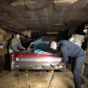 pulling a 1963 Lincoln Continental barn find out of an old chicken coop