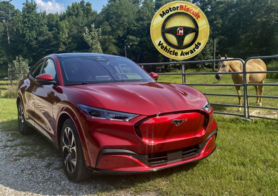 The Ford Mustang Mach-E MotorBiscuit's best electric vehicle of 2021