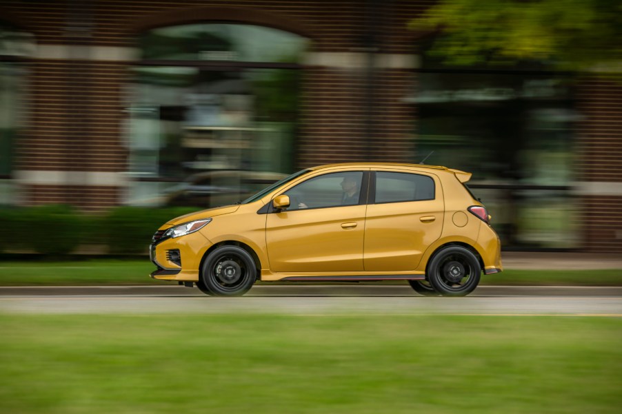 The 2021 Mitsubishi Mirage is one of TrueCar's best hatchbacks