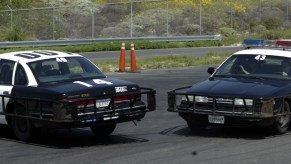 PIT maneuver demonstration at the Edward Davis Training Center in 2005