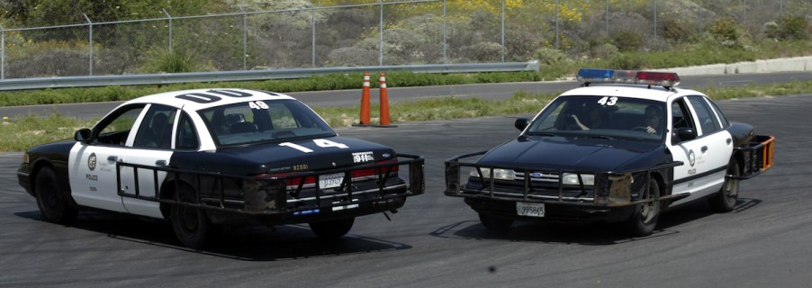 PIT maneuver demonstration at the Edward Davis Training Center in 2005