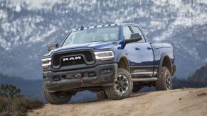 The 2022 Ram 2500 kicking up dirt